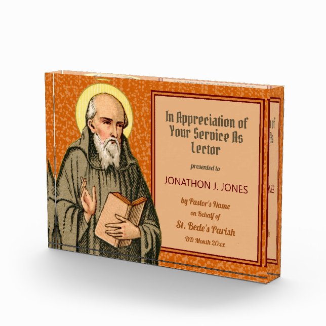 The Venerable Bede Preaching (P 008) Award Photo Block (Right)