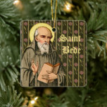 The Venerable Bede Preaching (P 008) Ceramic Ornament<br><div class="desc">Servant of God, Venerable, Blessed, Saint-- in the modern process of canonisation, a candidate for sainthood rises through the ranks. However, the epithet ‘Venerable’ given to St. Bede has less to do with process than with the esteem with which he was regarded by his near contemporaries. Born in 672 or...</div>