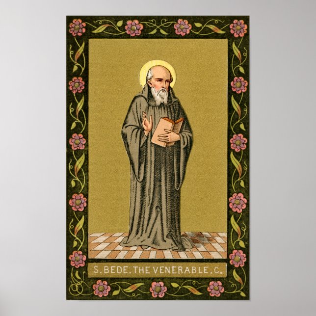 The Venerable Bede Preaching (P 008) Poster (Front)