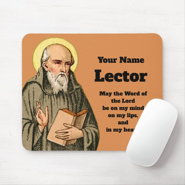 The Venerable Bede Preaching (P 008; Prayer) Mouse Mat (With Mouse)