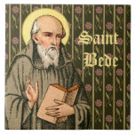 The Venerable Bede Preaching (P 008) Tile<br><div class="desc">Servant of God, Venerable, Blessed, Saint-- in the modern process of canonisation, a candidate for sainthood rises through the ranks. However, the epithet ‘Venerable’ given to St. Bede has less to do with process than with the esteem with which he was regarded by his near contemporaries. Born in 672 or...</div>