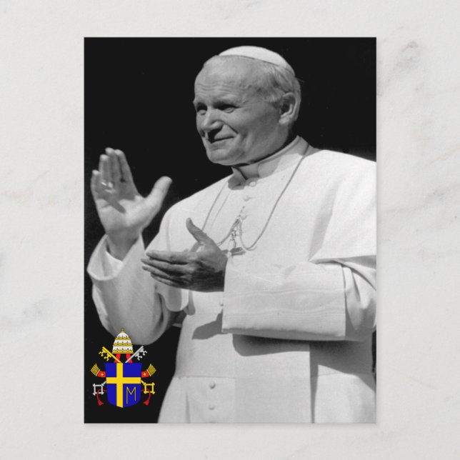 The Venerable Pope John Paul II Postcard (Front)
