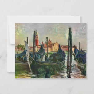The Venetian Canal Painting Postcard