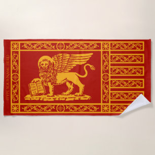 The Venetian Flag Beach Towel