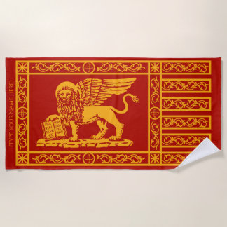 The Venetian Flag Beach Towel
