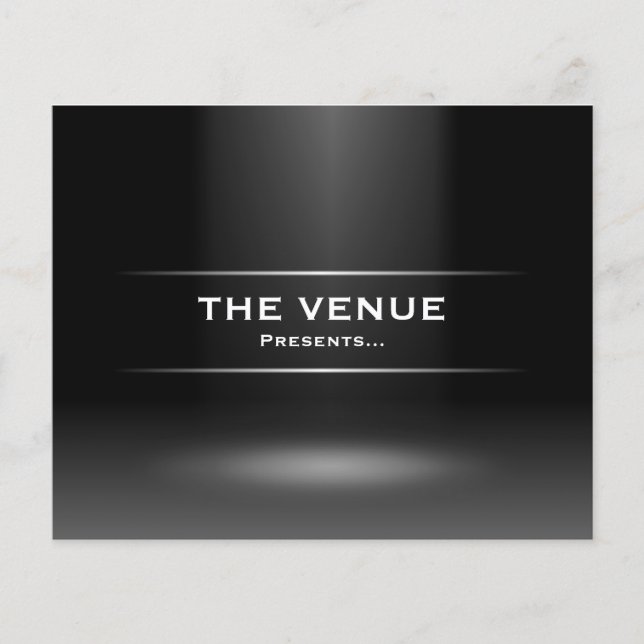The Venue Presents - Blue Flyer (Front)
