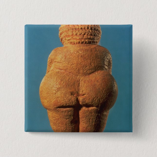 The Venus of Willendorf 15 Cm Square Badge (Front)