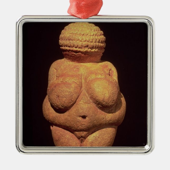 The Venus of Willendorf, Fertility Symbol Metal Tree Decoration (Front)