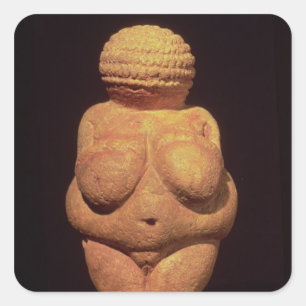 The Venus of Willendorf, Fertility Symbol Square Sticker