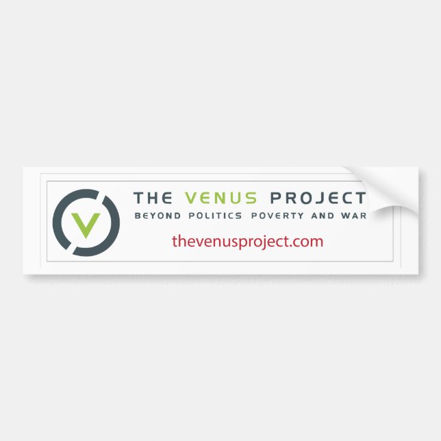The Venus Project Bumper Sticker (Front)
