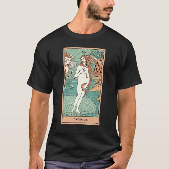 The Venus Tarot Card Birth Of Venus Graphic T-Shirt (Front)