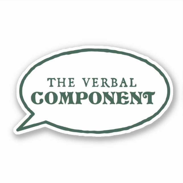 The Verbal Component Sticker (Front)