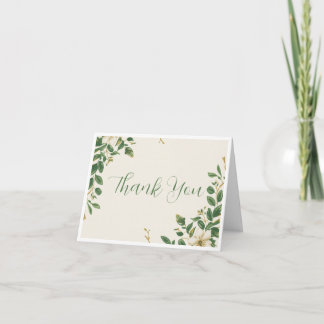 The Verdant Garden Botanical Thank You Card