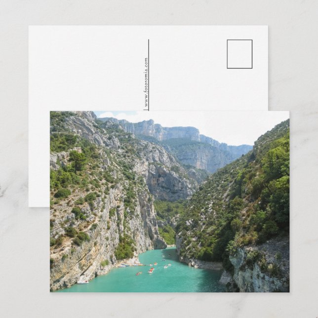 The Verdon Gorge Holiday Postcard (Front/Back)
