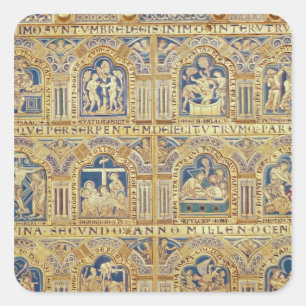 The Verdun Altar, decorative depicting Square Sticker