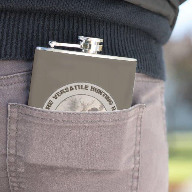 The Versatile Hunting Dog  Hip Flask (In Situ)