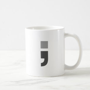 The versatile semicolon coffee mug