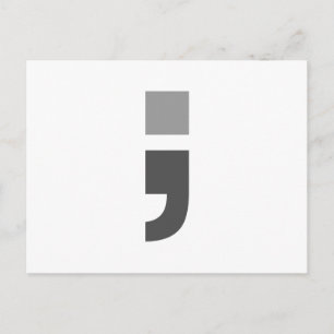 The versatile semicolon postcard