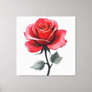 The Versatility of Blooming Roses in Art Canvas Print