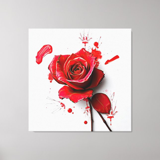 The Versatility of Blooming Roses in Art Canvas Print (Front)