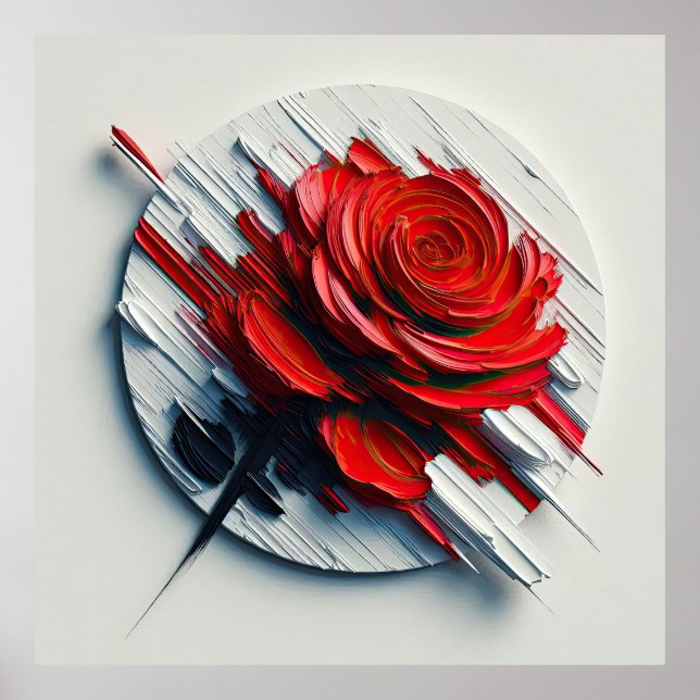 The Versatility of Blooming Roses in Art Poster (Front)