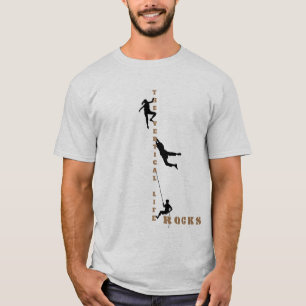 The Vertical Life - Rock Climbing Design T-Shirt