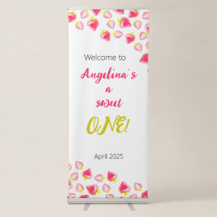 The Vertical Retractable 1st Birthday Banner. Banner