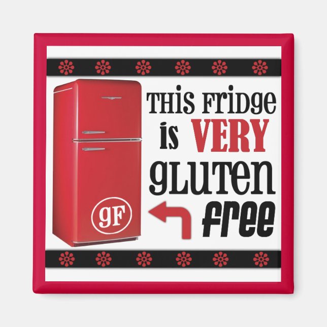 The Very Gluten-Free Fridge Magnet (Front)