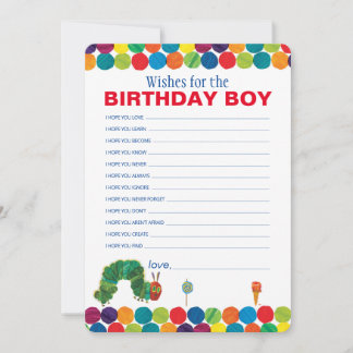 The Very Hungry Caterpillar Birthday Wishes Card