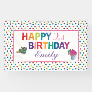The Very Hungry Caterpillar Butterfly Birthday Banner