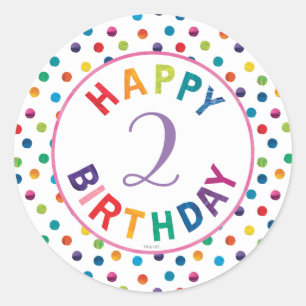 The Very Hungry Caterpillar Butterfly Birthday Classic Round Sticker