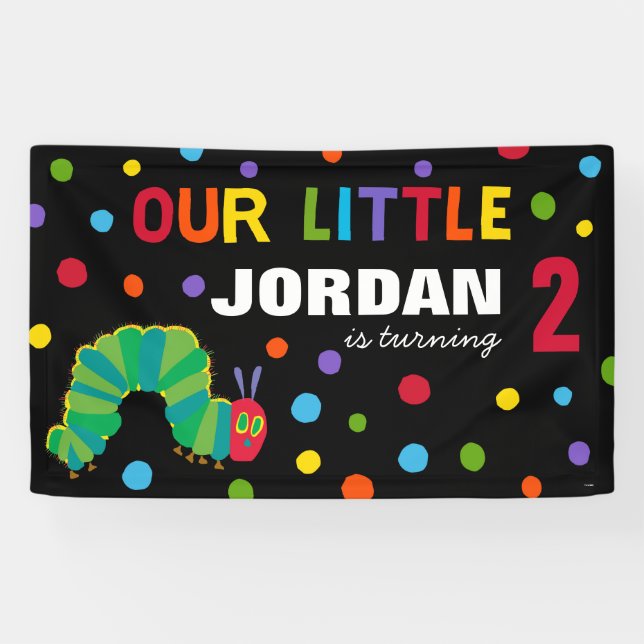 The Very Hungry Caterpillar Chalkboard Birthday Banner (Horizontal)