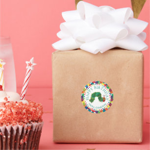 The Very Hungry Caterpillar   Happy Birthday Gift Classic Round Sticker