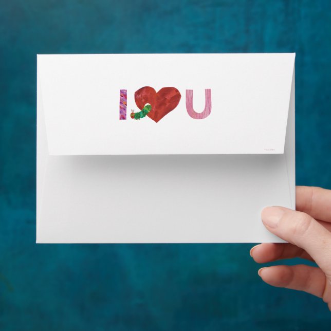 The Very Hungry Caterpillar | I Heart You Envelope (Hand)