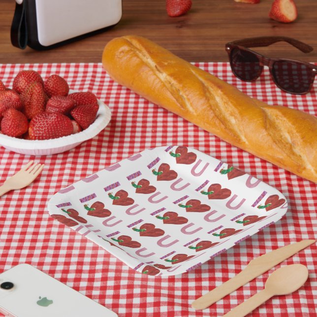 The Very Hungry Caterpillar | I Heart You Paper Plate (Picnic)