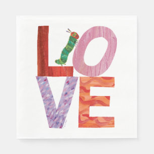 The Very Hungry Caterpillar   LOVE Napkin