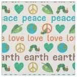 The Very Hungry Caterpillar Peace Love Earth Fabric