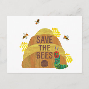 The Very Hungry Caterpillar Save the Bees Postcard