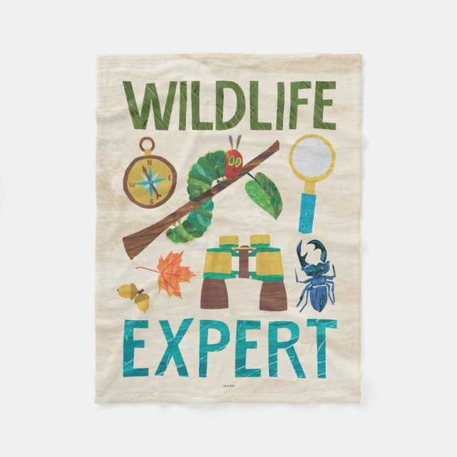 The Very Hungry Caterpillar Wildlife Expert  Fleece Blanket (Front)