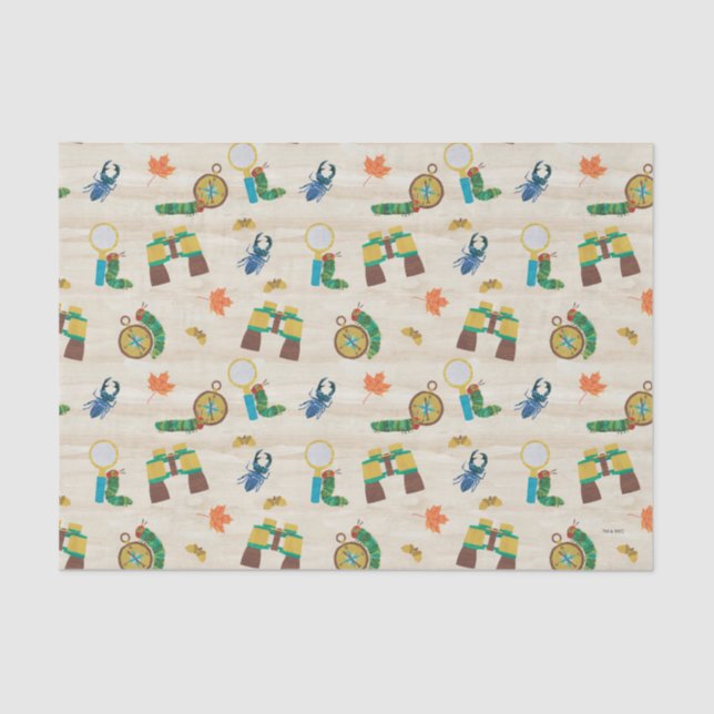 The Very Hungry Caterpillar Wildlife Expert Patter Tissue Paper (Front)