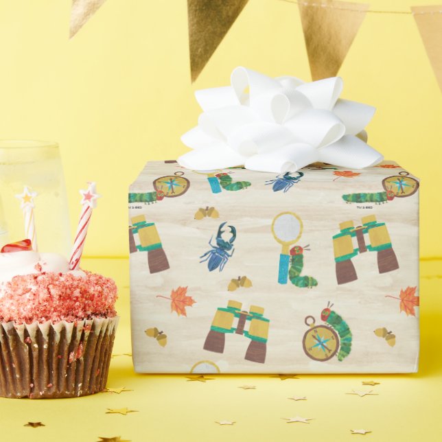The Very Hungry Caterpillar Wildlife Expert Patter Wrapping Paper (Birthday Party)