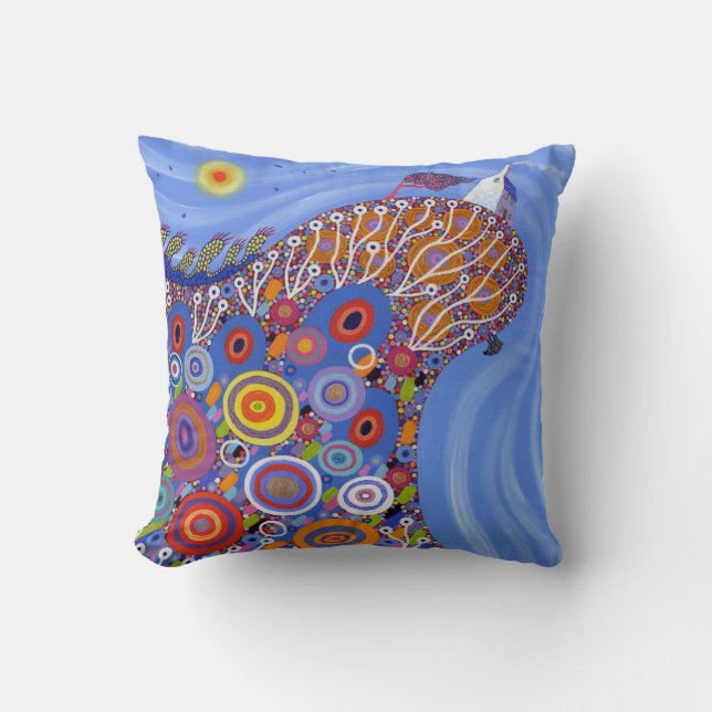 The Very Precarious Sheep 2014 Cushion (Front)