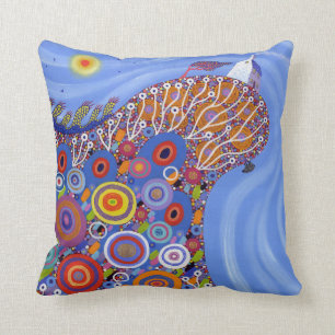 The Very Precarious Sheep 2014 Cushion