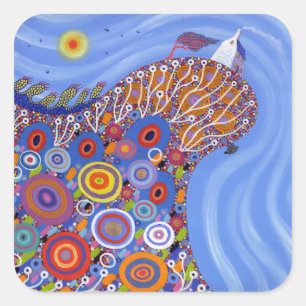 The Very Precarious Sheep 2014 Square Sticker