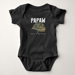 The Veteran The Myth The Legend - Papaw Baby Bodysuit