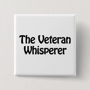 the veteran whisperer 15 cm square badge