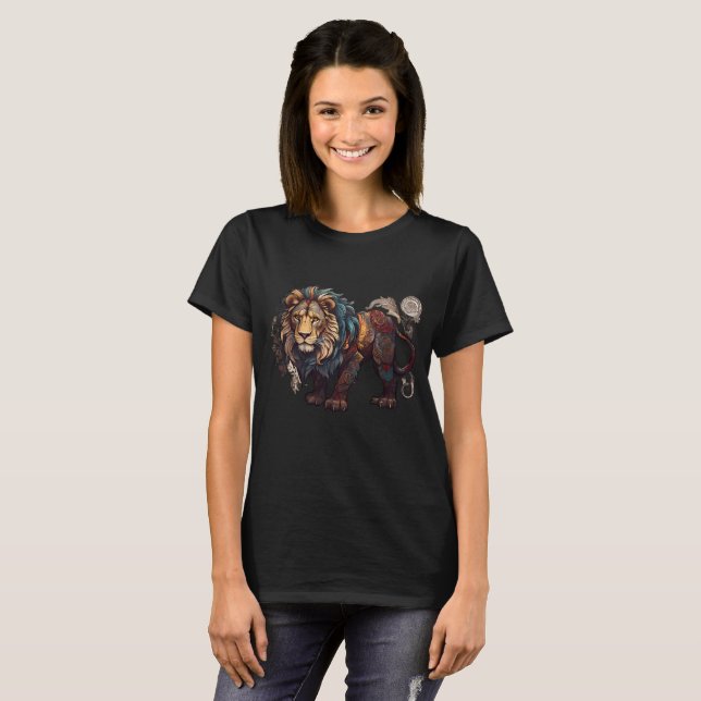  The vibrant Lion Design Versatile Style:  T-Shirt (Front Full)
