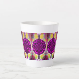 The vibration of the light latte mug