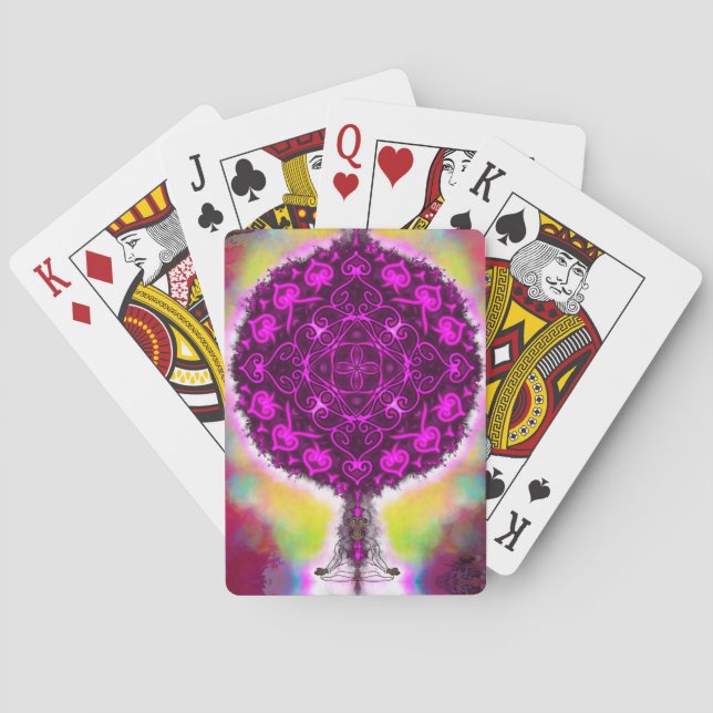 The vibration of the light playing cards (Back)