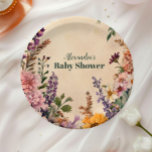 The Victorian Art Nouveau Baby Shower  Baby Shower Paper Plate<br><div class="desc">The Victorian Art Nouveau Baby Shower Paper Plates bring timeless elegance and vintage charm to your baby shower table setting. Inspired by the intricate artistry of the Art Nouveau era, these plates feature delicate floral patterns, flowing decorative lines, and ornate details, making them as beautiful as they are practical. Crafted...</div>
